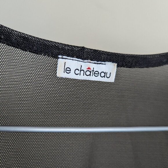 Vintage Le Chateau Y2K sheer top - Picture 3 of 6